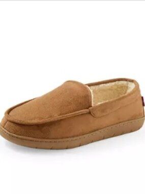 Levis Mens Fields Faux-Sherpa Slippon Brown Tan